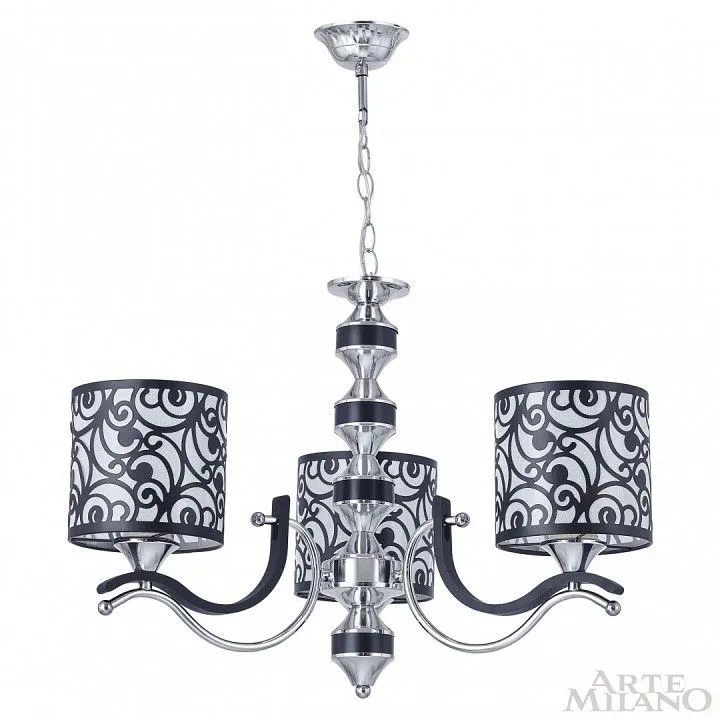 Подвесная люстра Arte Milano Florentia-4957 304957/3 Bk/Ni