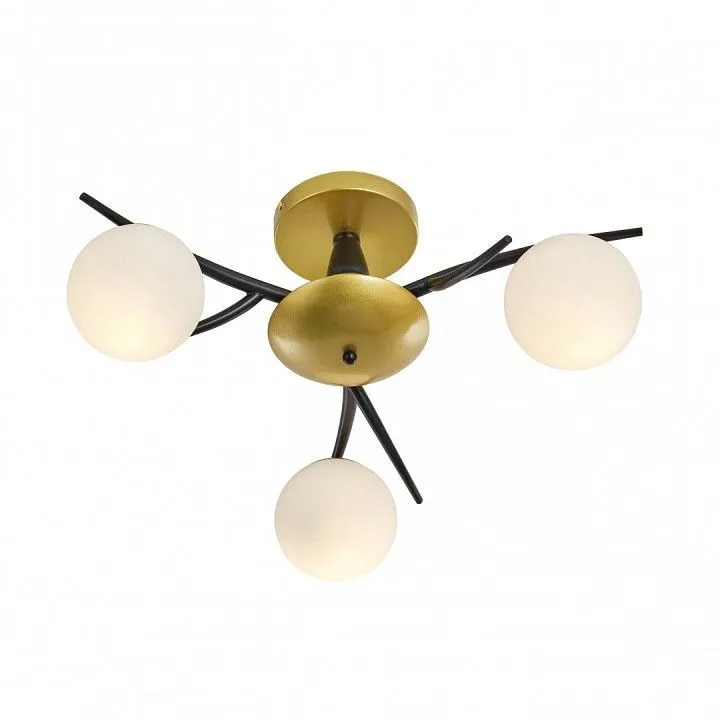 Потолочная люстра Arte Milano Neapolis-73408 273408/3 BK/GD Потолочная люстра Arte Milano Neapolis-73408 273408/3 BK/GD