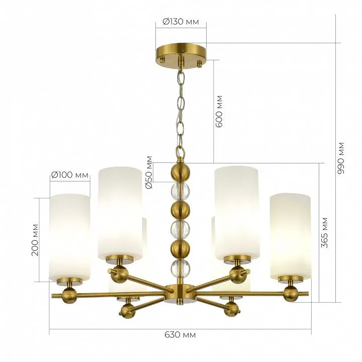 Подвесная люстра ST-Luce AURORA SL2003.303.06