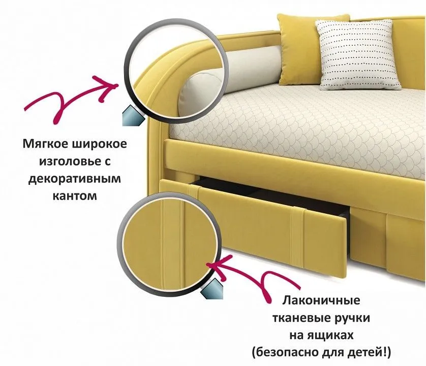 Кровать односпальная Elda 2000x900 c матрасом PROMO B COCOS
