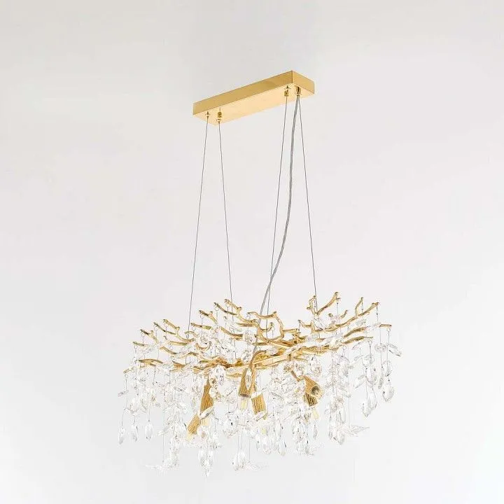 Подвесная люстра Arte Milano Веточка 230210.700.6.E14.D2 GD BUT-Clear