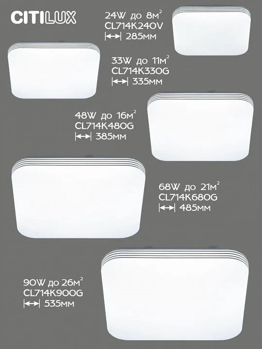 Накладной светильник Citilux Симпла CL714K900G