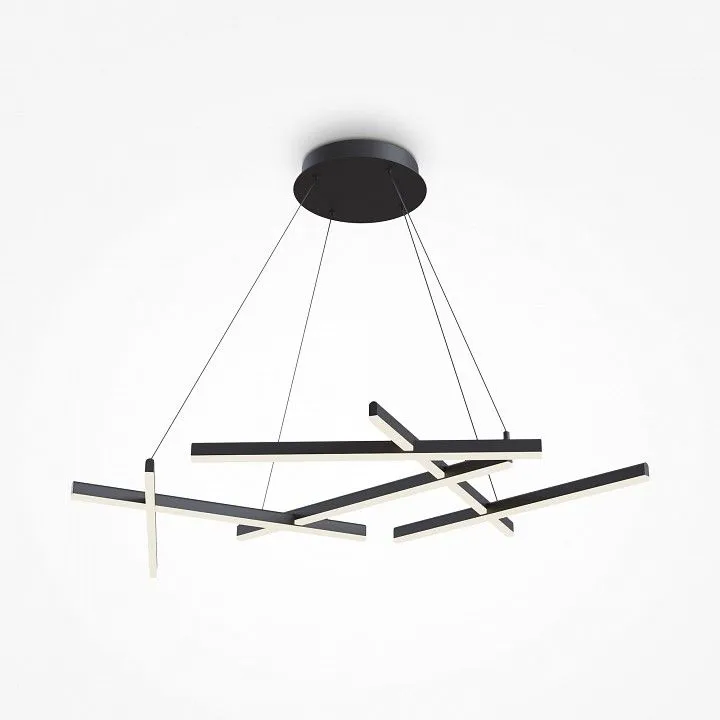 Подвесная люстра Maytoni Линия MOD016PL-L80BK