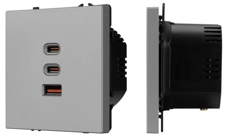 Механизм розетки 2хUSB type A и C Arlight NOBE 061838