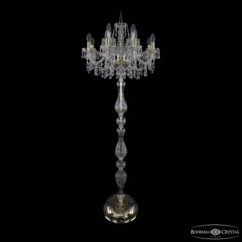 Торшер Bohemia Ivele Crystal 1403 1403T1/8+4/195-165 G