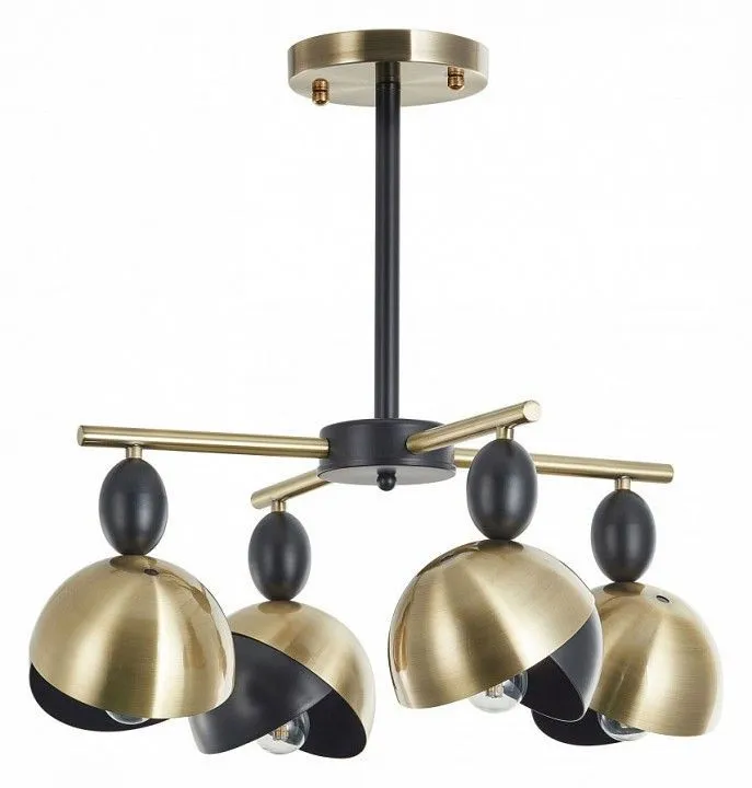 Люстра на штанге Arte Milano Neapolis-71307 271307/4 BK/GD Люстра на штанге Arte Milano Neapolis-71307 271307/4 BK/GD