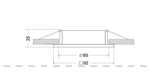 Встраиваемый светильник Maytoni Technical Atom DL024-2-01S