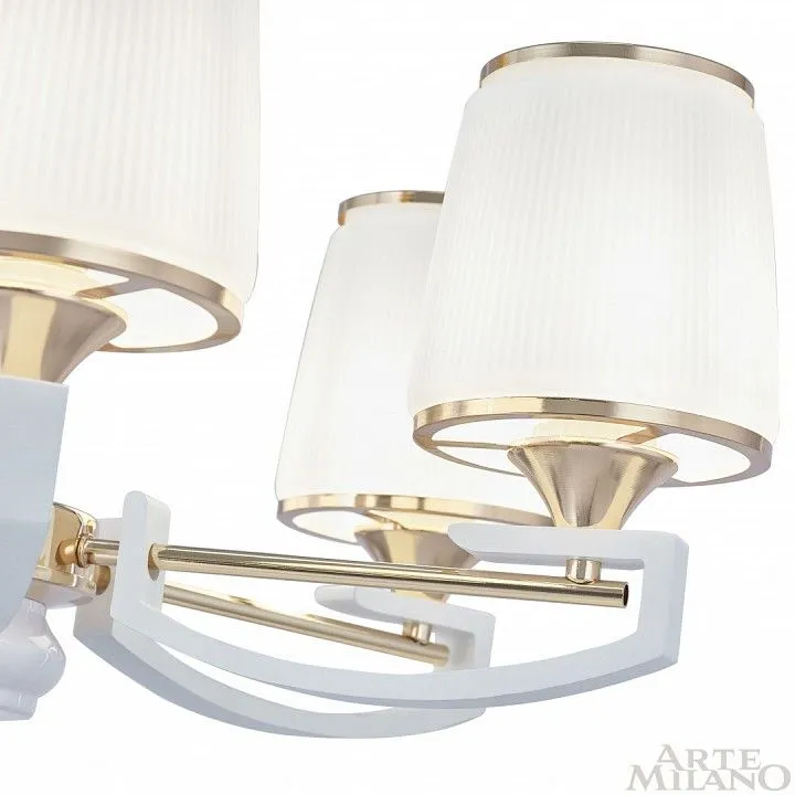Подвесная люстра Arte Milano Florentia-2457 302457/8 Wh/Gd