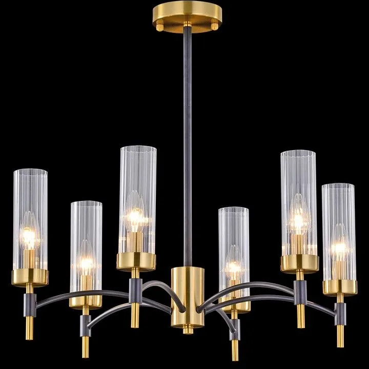 Люстра на штанге ILLUMICO BRASS TUBO IL5177-6PLS-29 BRASS TUBO