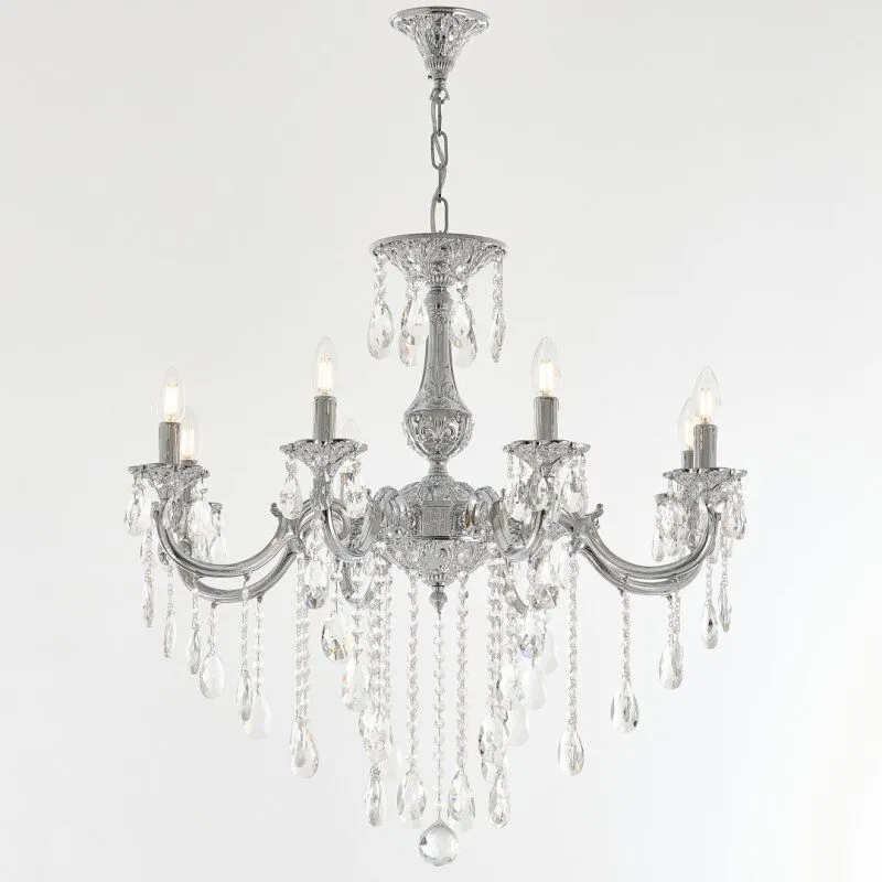 Подвесная люстра Bohemia Ivele Crystal AL7801 AL78101/8/250 B Ni