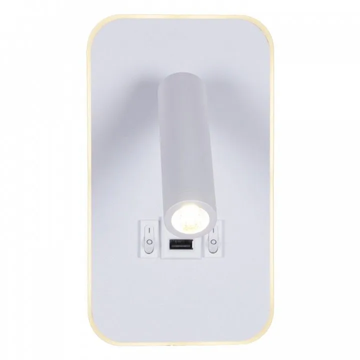 Бра Reluce 86204 86204-9.2-001KT LED12W+USB WT