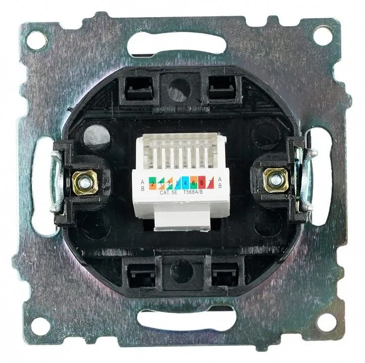 Розетка Ethernet RJ-45 без рамки Stekker Катрин 39613