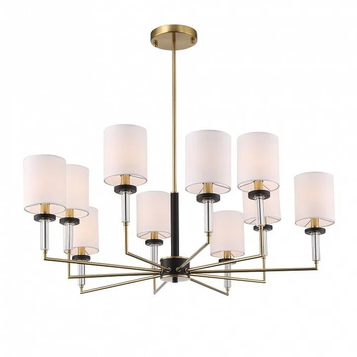 Люстра на штанге ST-Luce BLACK+BRASS SL1404.303.10