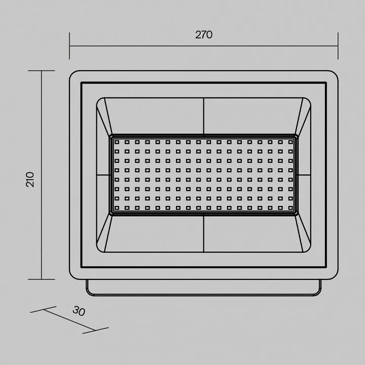 Настенно-потолочный прожектор Maytoni Outdoor Поток FL001-L100B4K