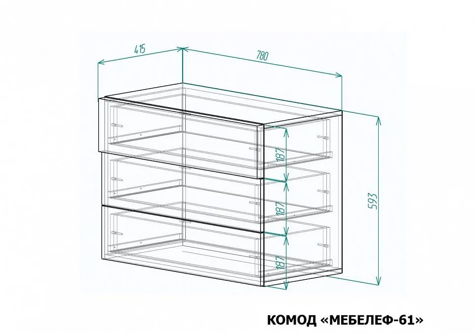 Комод Мебелеф-61