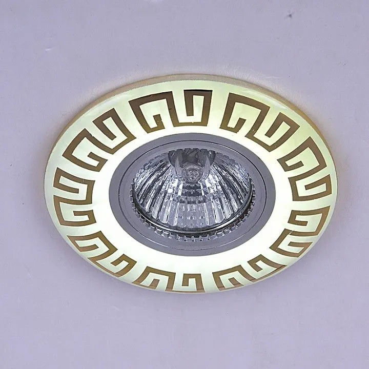 Встраиваемый светильник Reluce  09504-9.0-001MN MR16+LED3W WH/GD