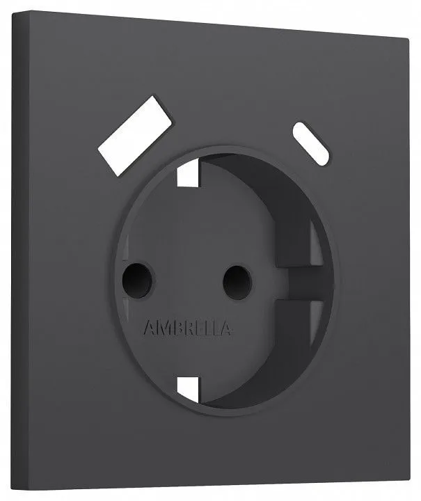 Накладка для розетки с заземлением и со шторками и 2хUSB type A и C Ambrella Volt SIGMA SP9100