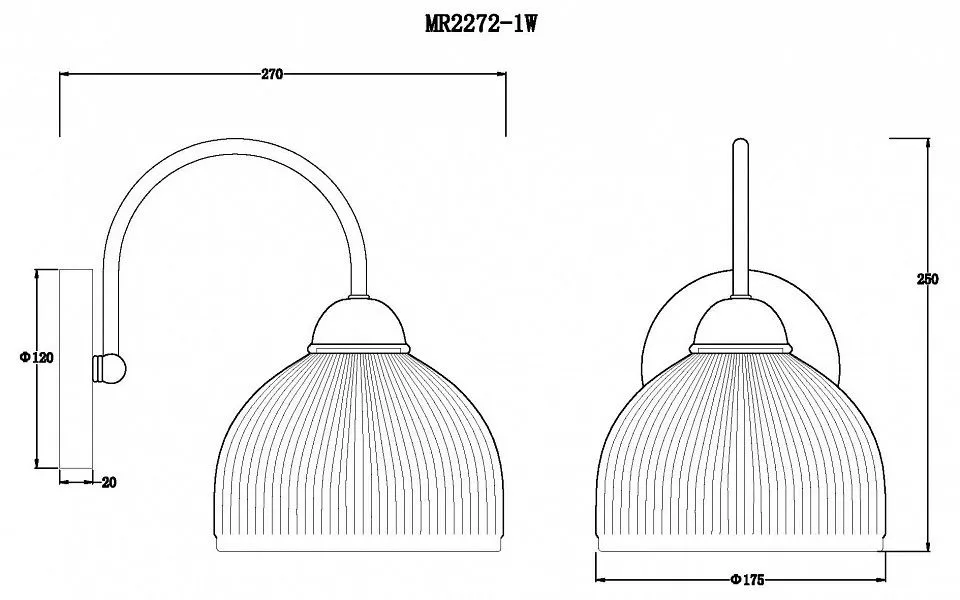 Бра MyFar Flora MR2272-1W