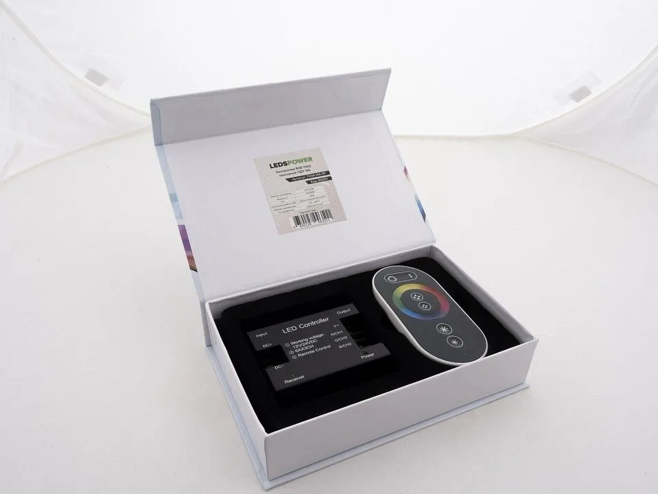 Контроллер-регулятор цвета RGB с пультом ДУ LEDS POWER T3 RF 30A 003764