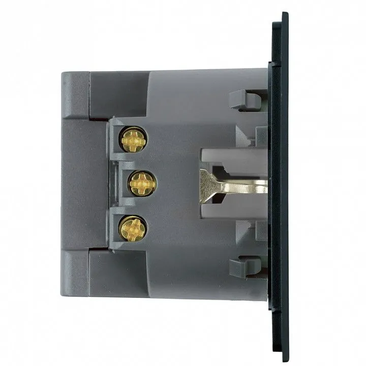 Розетка с заземлением и со шторкой и 2хUSB type A и C, без рамки Stekker Мия 50452