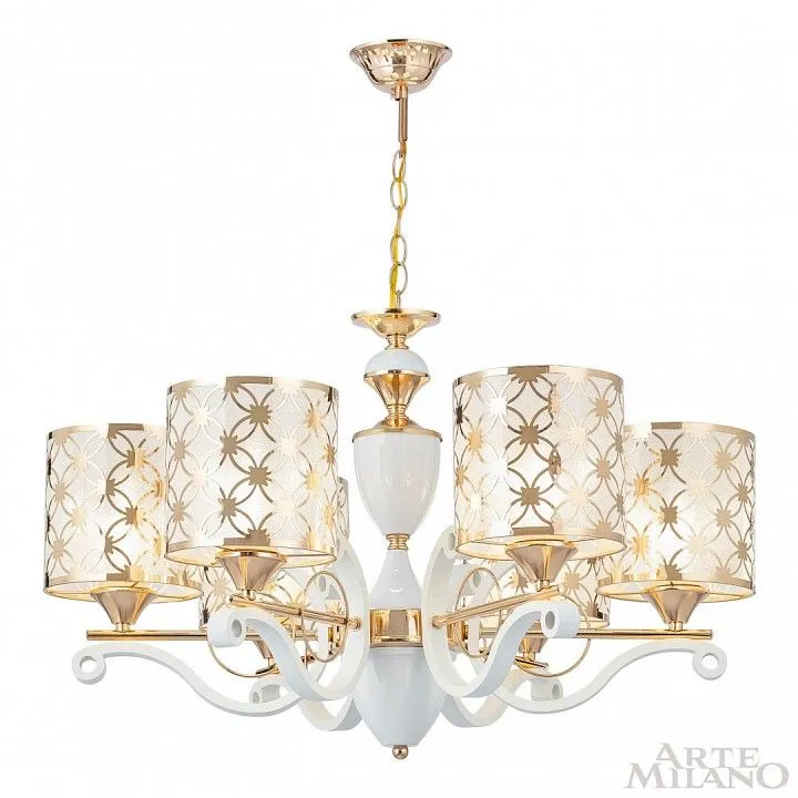 Подвесная люстра Arte Milano Florentia-3097 303097/6 Wh/Gd
