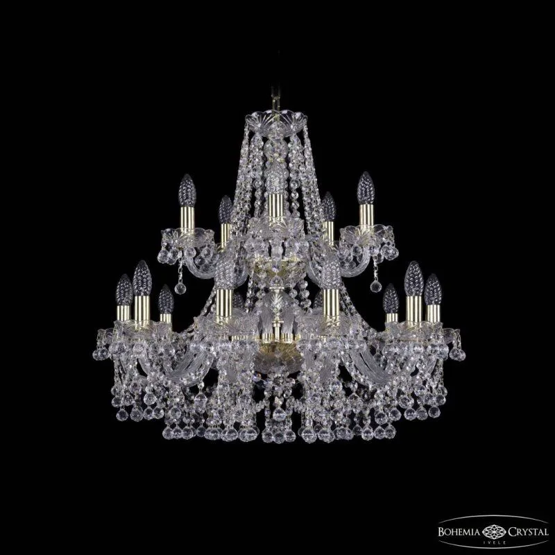 Подвесная люстра Bohemia Ivele Crystal 1409 1409/10+5/240/2d G