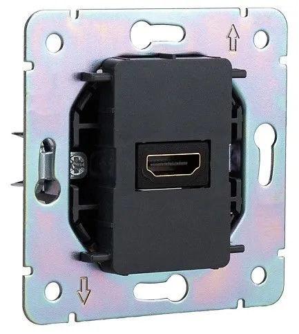Розетка HDMI без рамки Kranz ROUND KR-78-0730-2