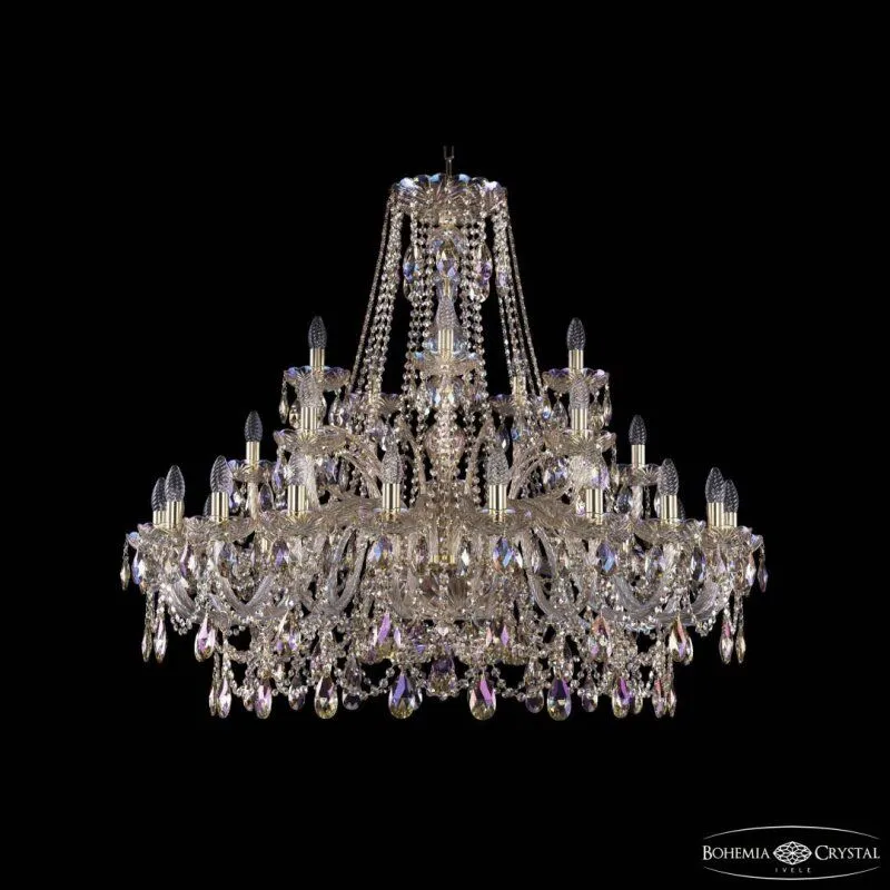 Подвесная люстра Bohemia Ivele Crystal 1411 1411/20+5+5/400 G M801