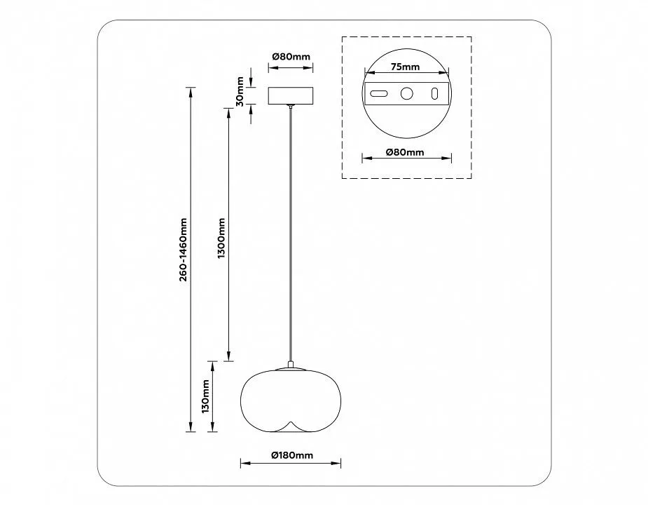 Подвесной светильник Ambrella Light LH LH11082