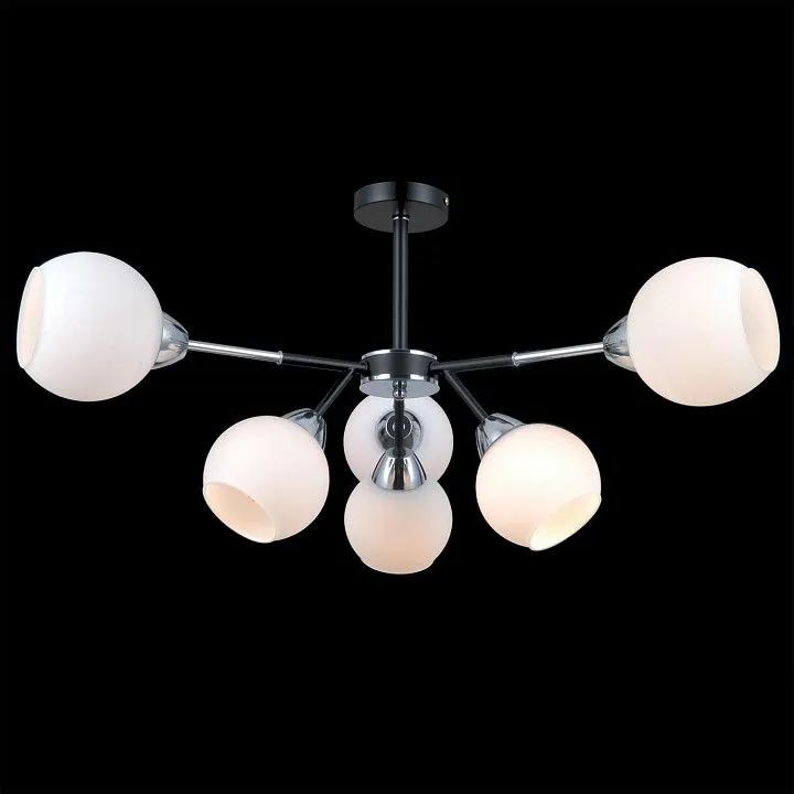 Люстра на штанге ILLUMICO LIBRA IL0715-6CSQ-24 BK CR LIBRA
