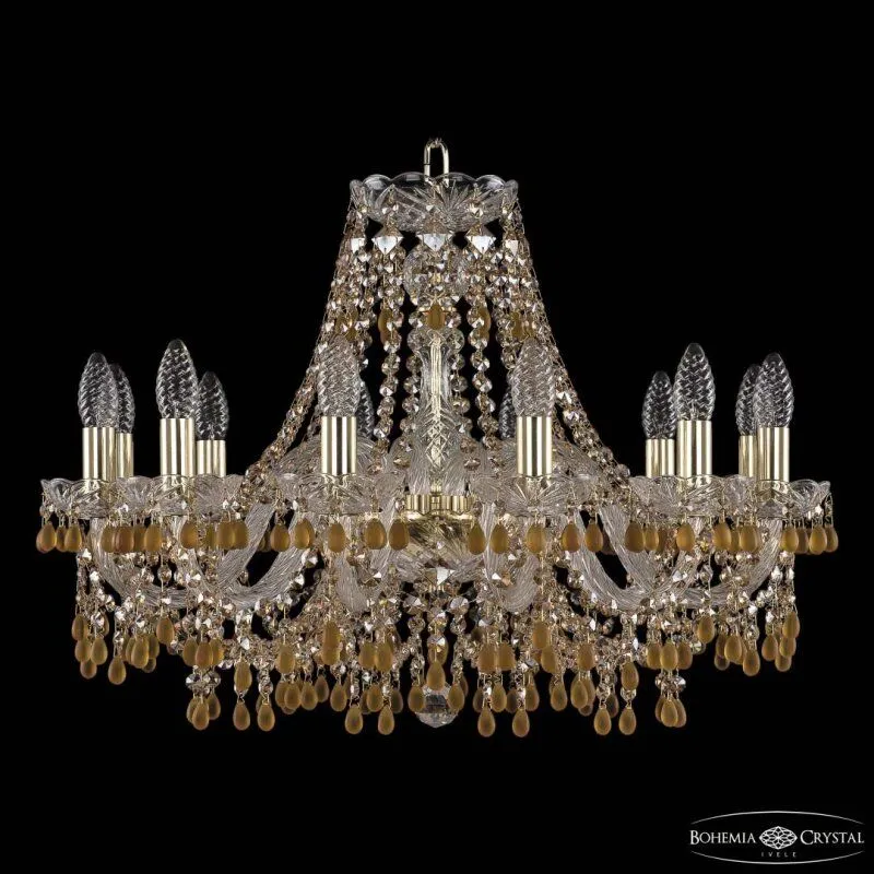 Подвесная люстра Bohemia Ivele Crystal 1410 1410/12/240 G V1003 R721