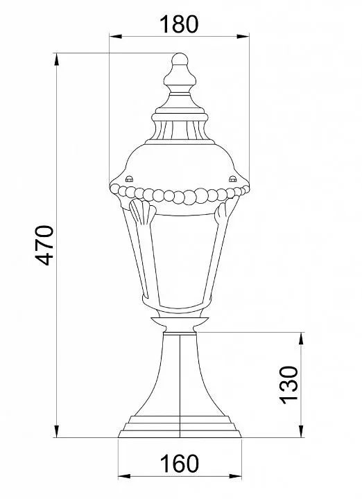 Наземный низкий светильник Maytoni Outdoor Гоири O029FL-01BZ
