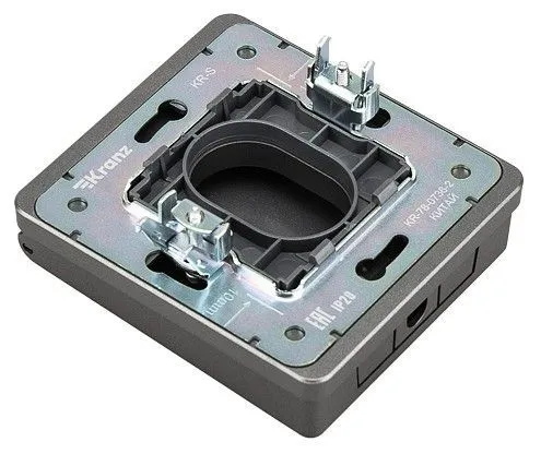 Розетка для вывод кабеля Kranz ROUND KR-78-0736-2