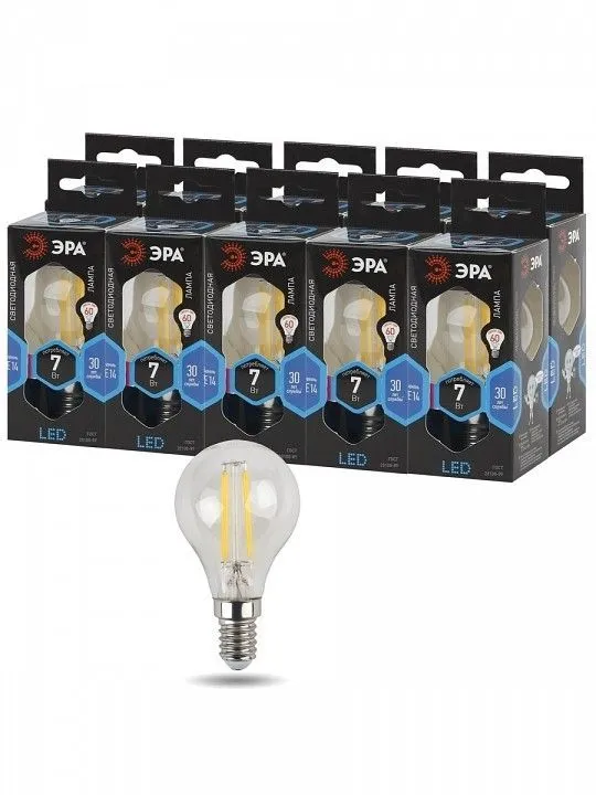 Лампа светодиодная Эра F-LED E14 7Вт 4000K F-LED P45-7W-840-E14
