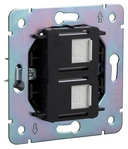 Розетка двойная Ethernet RJ-45 без рамки Kranz STRONG KR-78-0725-4