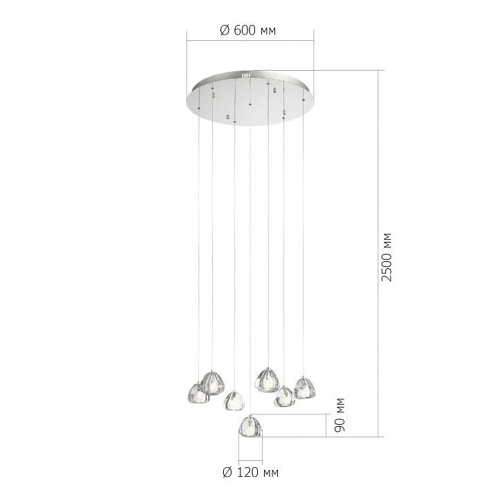 Подвесной светильник ST-Luce Waterfall SL6017.101.07