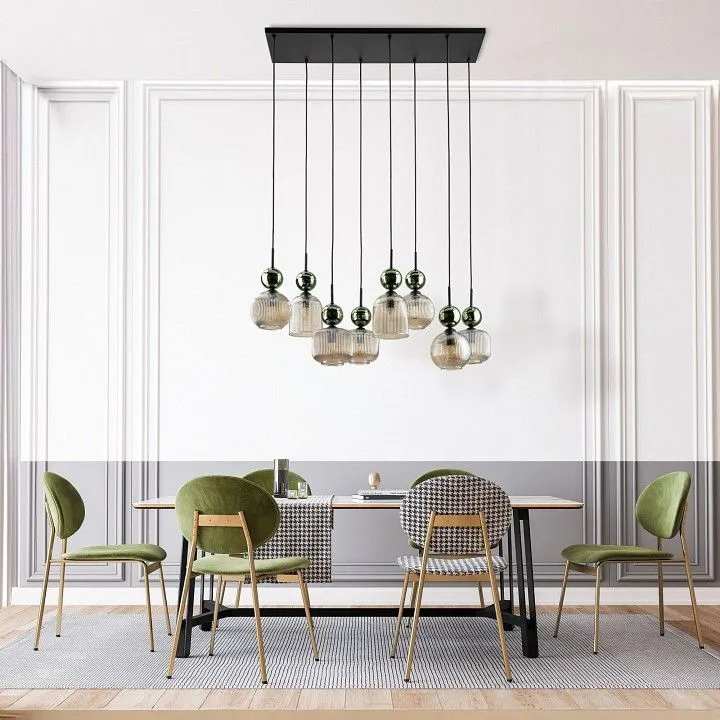 Подвесная люстра TK Lighting Sophia Green Cognac 11151 Sophia Green Cognac