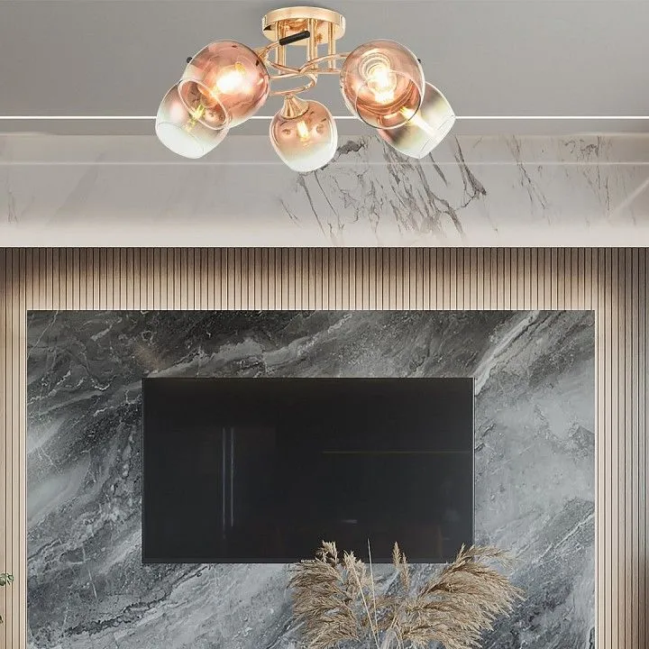 Потолочная люстра Arte Milano AMALFI-324985 324985/5 FG+BK