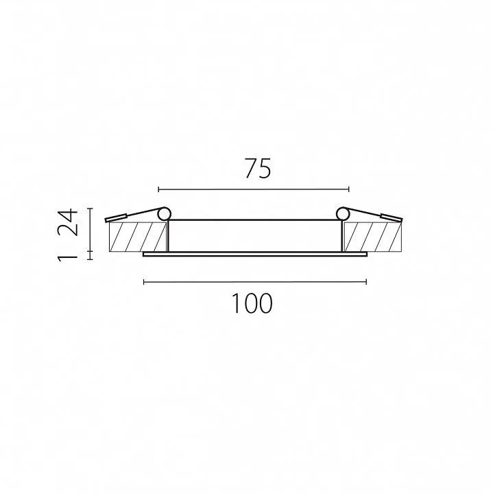 Встраиваемый светильник Lightstar Zocco 223074-XS