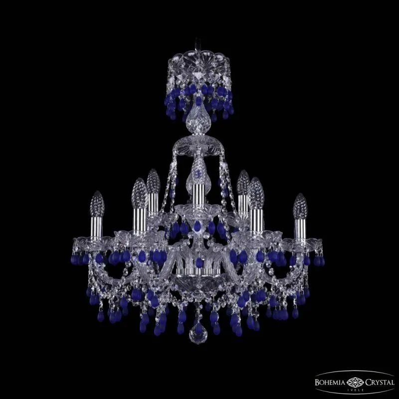 Подвесная люстра Bohemia Ivele Crystal 1410 1410/6+3/195/XL-66 Ni V3001
