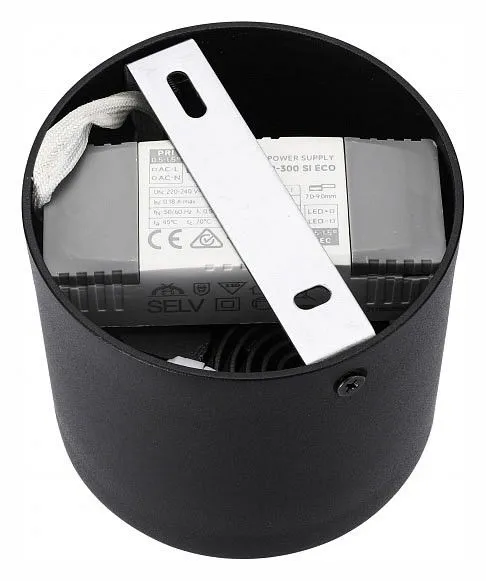 Накладной светильник iLedex Metrica 113-12W-D100-4000K-24DG-BK