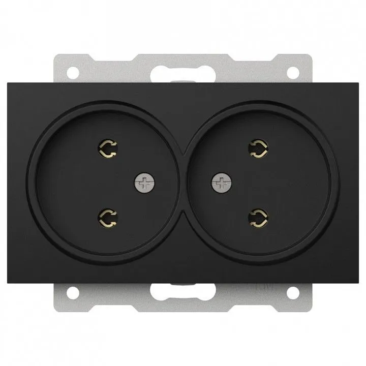 Розетка двойная без заземления, без рамки Elbi Eleсtriс Zena Vega 609-014800-908