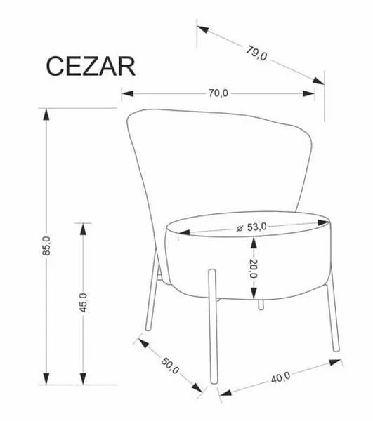 Кресло Cezar