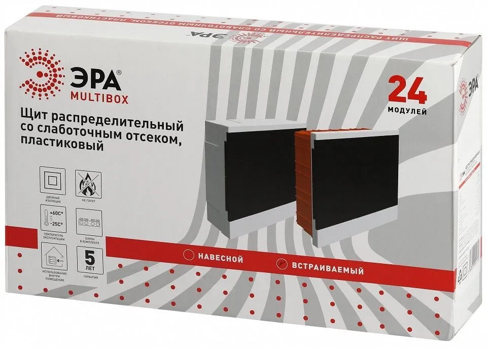 Электрический щиток встраиваемый Эра  bs-24f