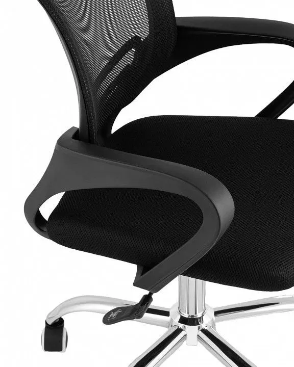 Кресло компьютерное Stool Group TopChairs Simple New WH-805 black, УТ000037106 Кресло компьютерное Stool Group TopChairs Simple New WH-805 black, УТ000037106