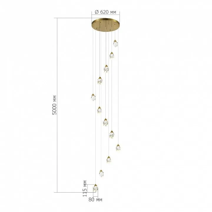 Подвесная люстра ST-Luce Cascato SL6114.203.12