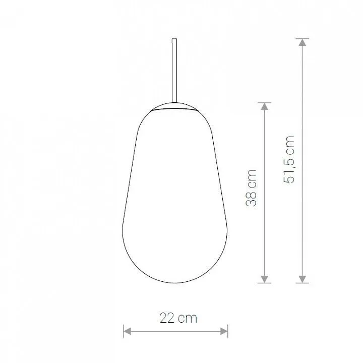 Плафон стеклянный Nowodvorski Cameleon PEAR M TR/G 8533