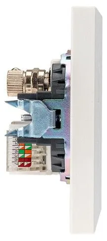 ТВ-розетка и розетка Ethernet RJ-45 без рамки Kranz STRONG KR-78-0722-4