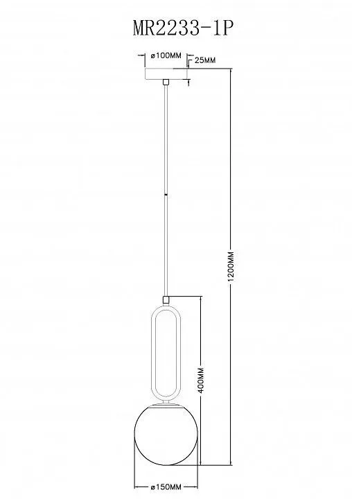 Подвесной светильник MyFar Pierre MR2233-1P Подвесной светильник MyFar Pierre MR2233-1P