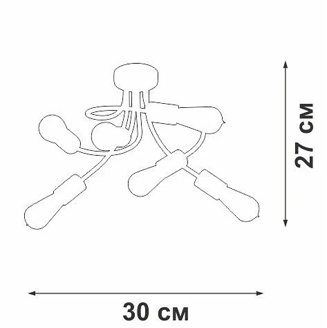 Потолочная люстра Vitaluce V3928 V3928-1/6PL